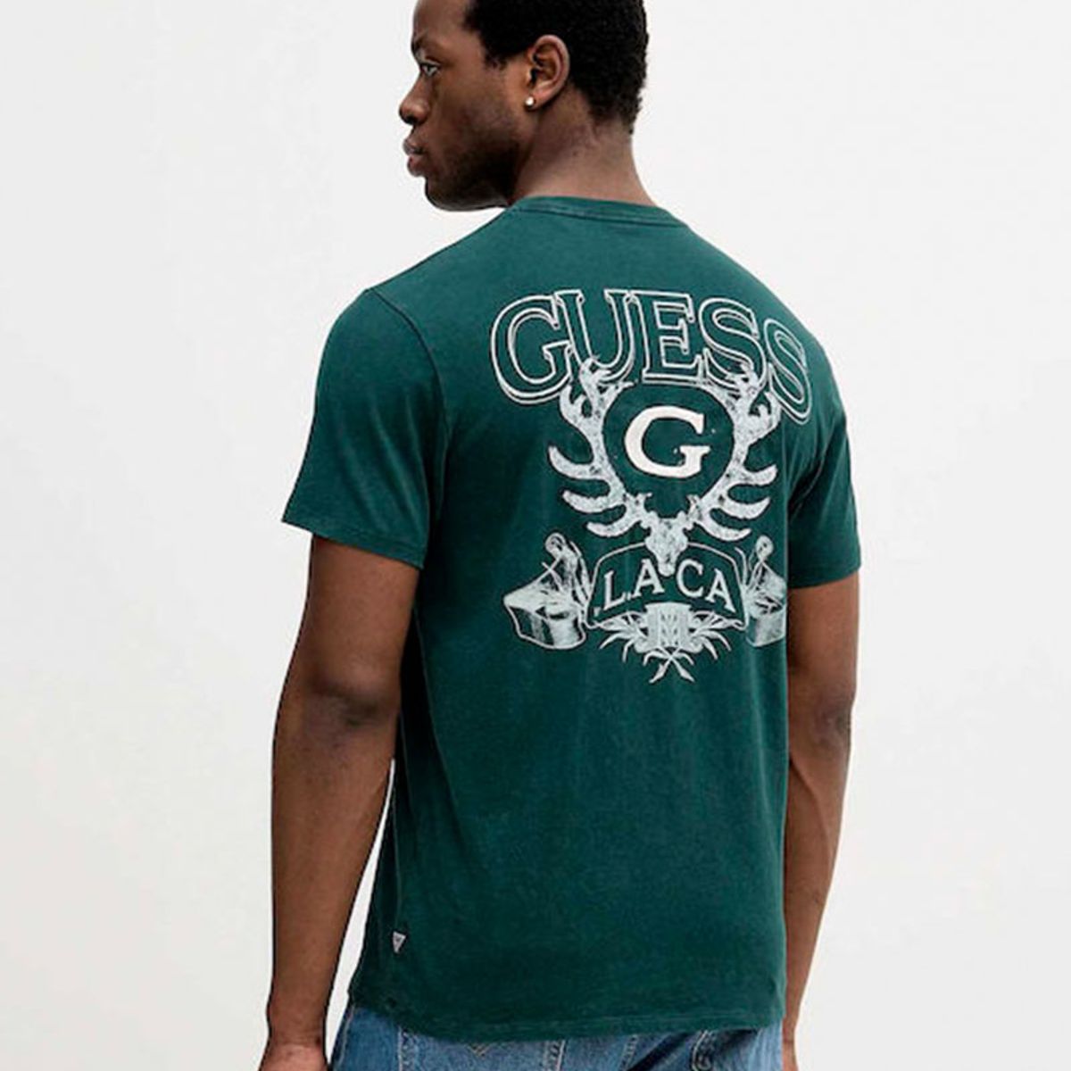 GUESS - Polera Ss Bsc Great Outdoors Tee Verde