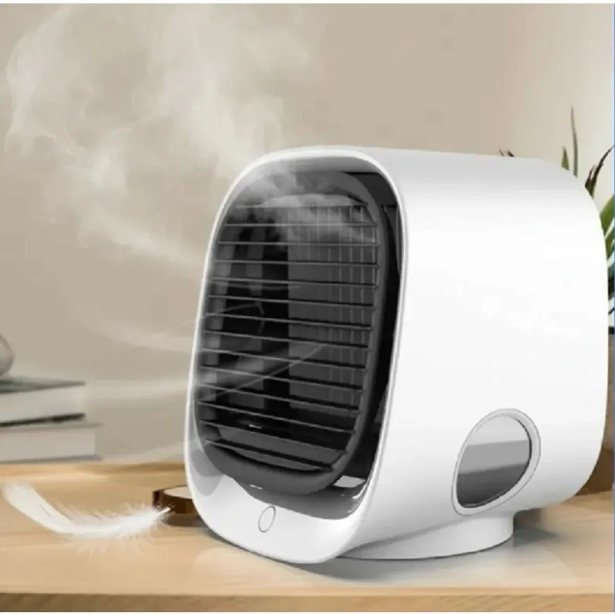 GENERICO - Mini Enfriador Portátil Para Escritorio Aircooler Ventilador Blanco