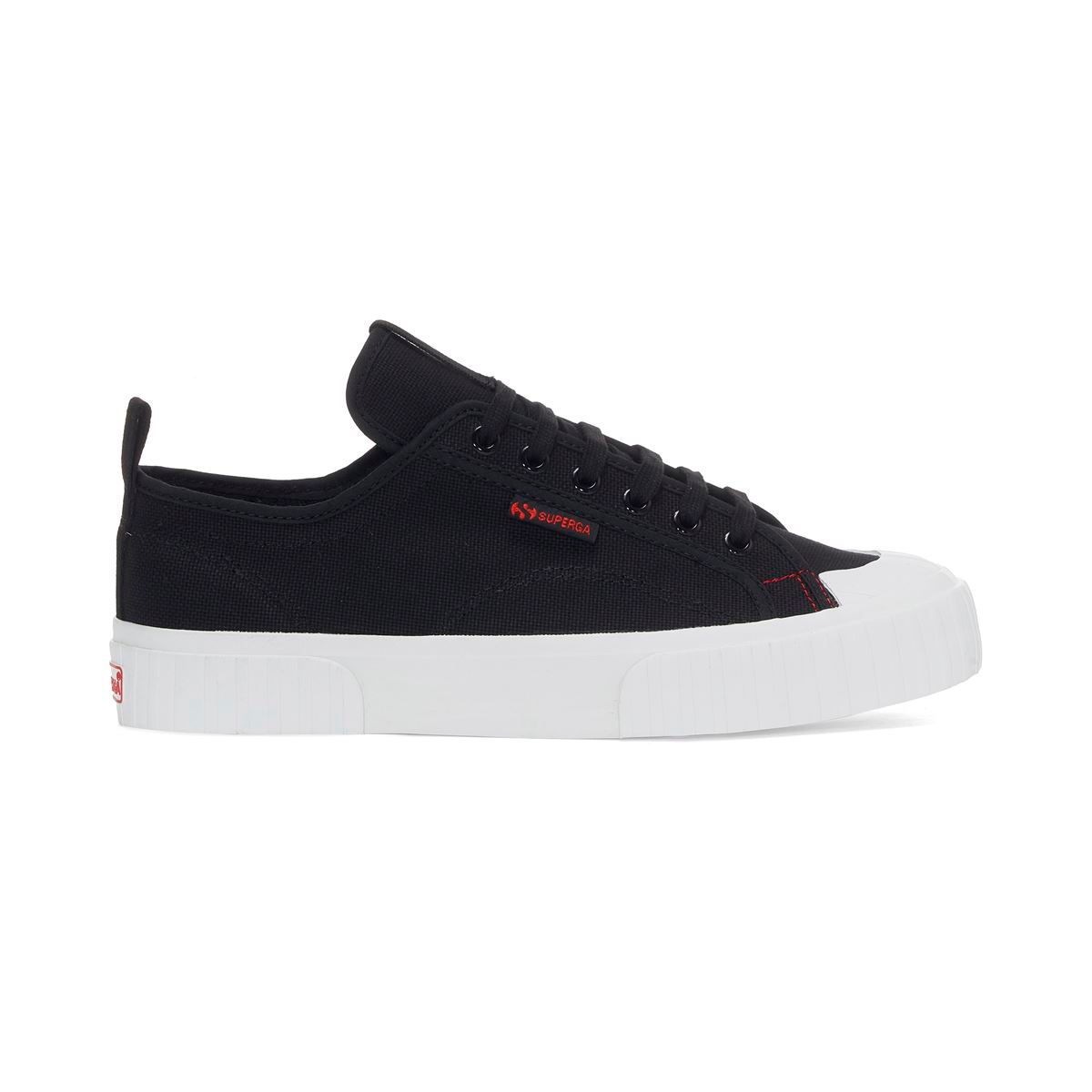 SUPERGA - Zapatilla 2630 Stripe Black White Red