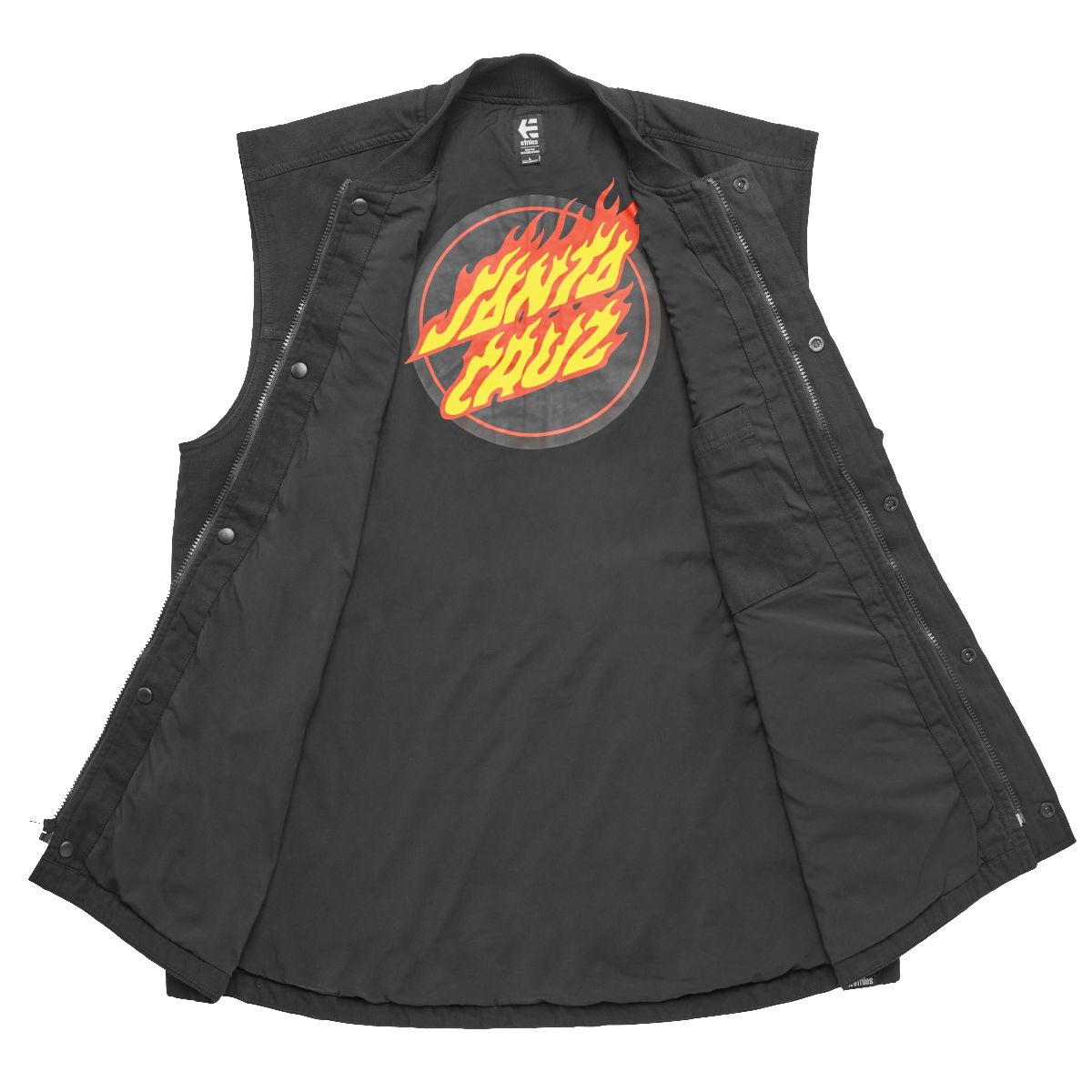 ETNIES - Chaqueta Santa Cruz Flame Vest Black