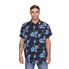 REEF - Camisa Men Negra Floreada