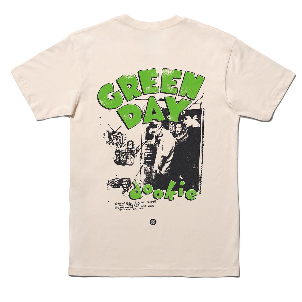 STANCE - Polera Green Day x Stance 1994 Vintage White