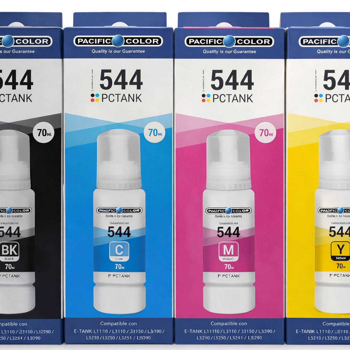 GENERICO - Pack tinta alternativa T544  L3250 L3150 L3210 L3110