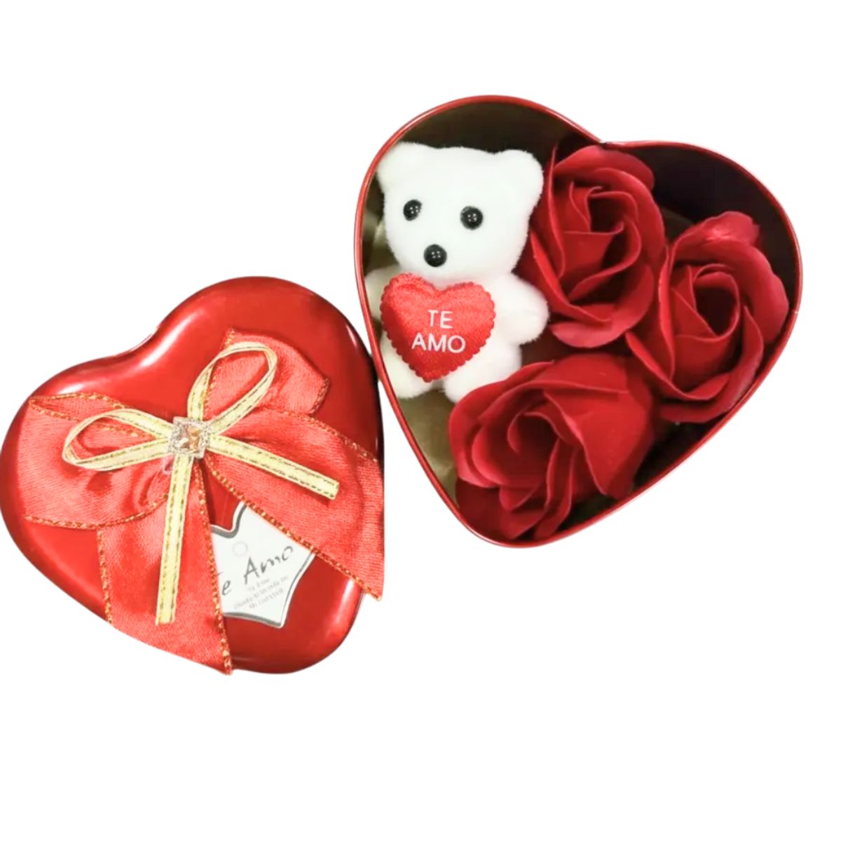 GENERICO - Caja Corazon De Lata Te Amo Mama 9x9 Cm Regalo Celebraciones