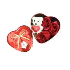 GENERICO - Caja Corazon De Lata Te Amo Mama 9x9 Cm Regalo Celebraciones