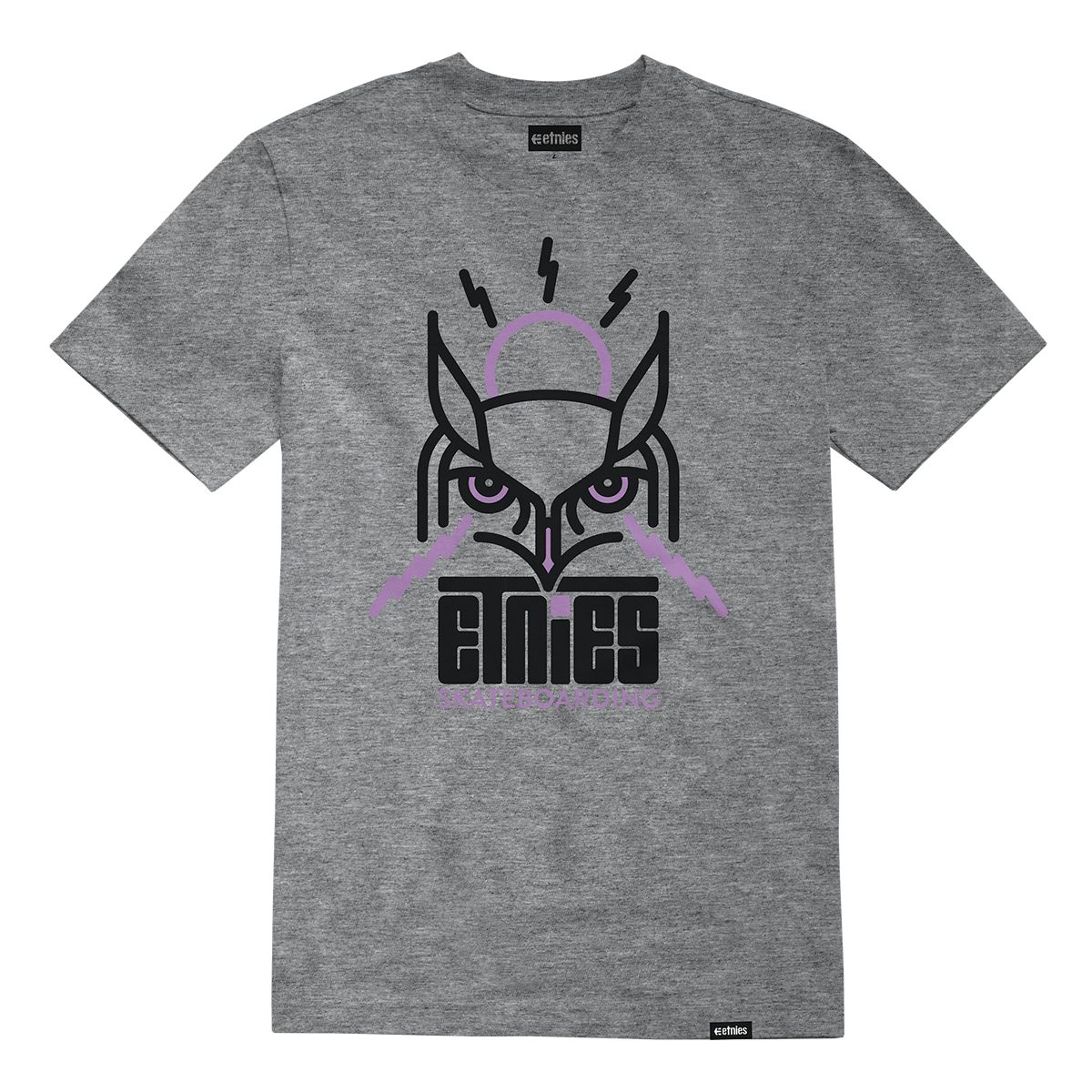 ETNIES - Polera Jono Wood Owl Grey Heather