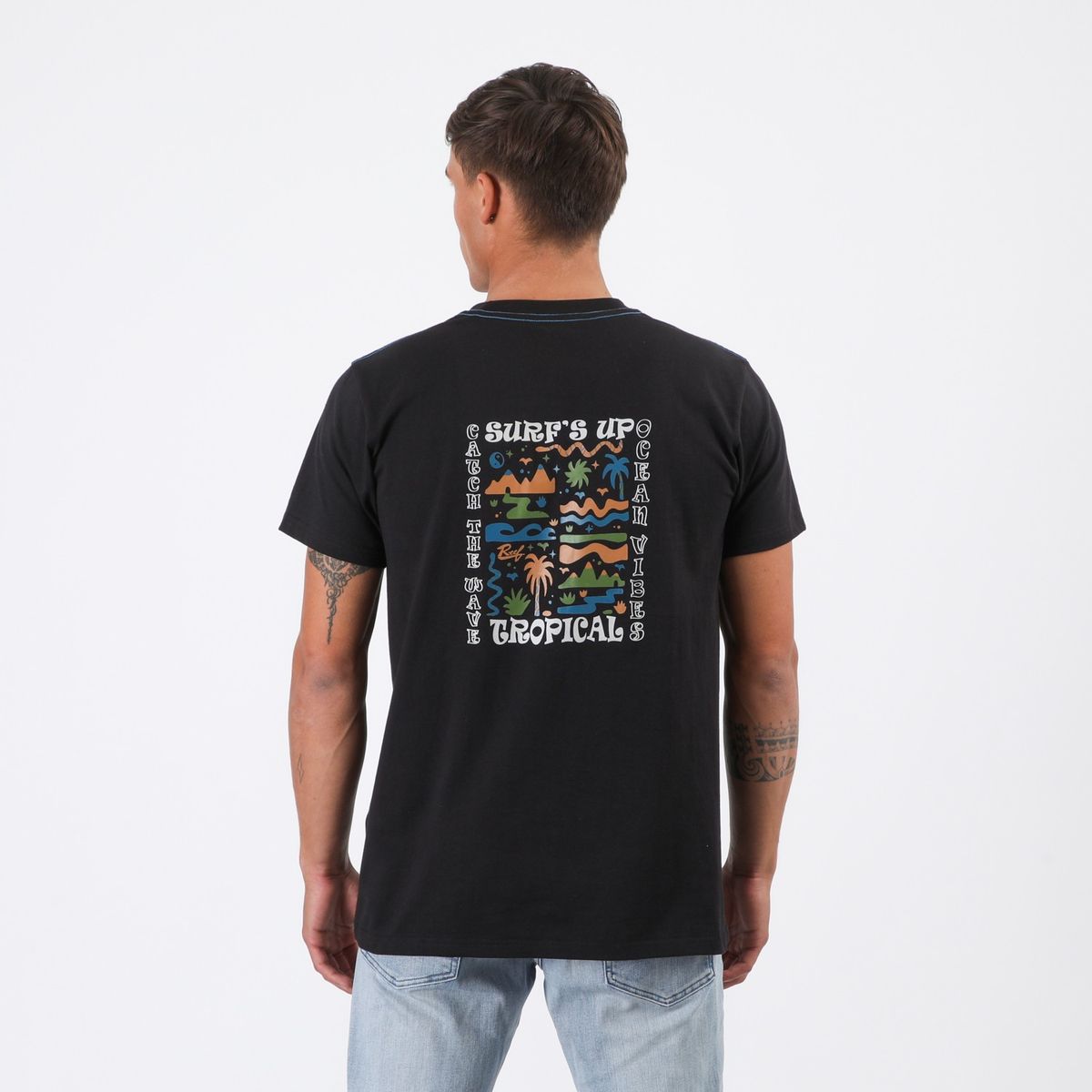 REEF - Polera Reef Men Surfs Up Black