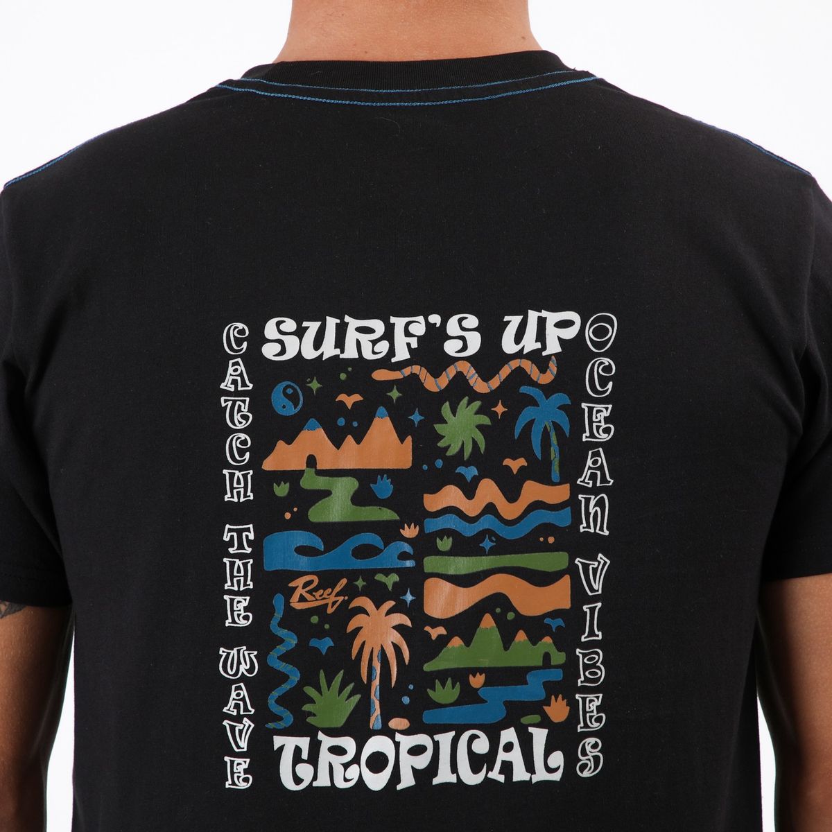REEF - Polera Reef Men Surfs Up Black
