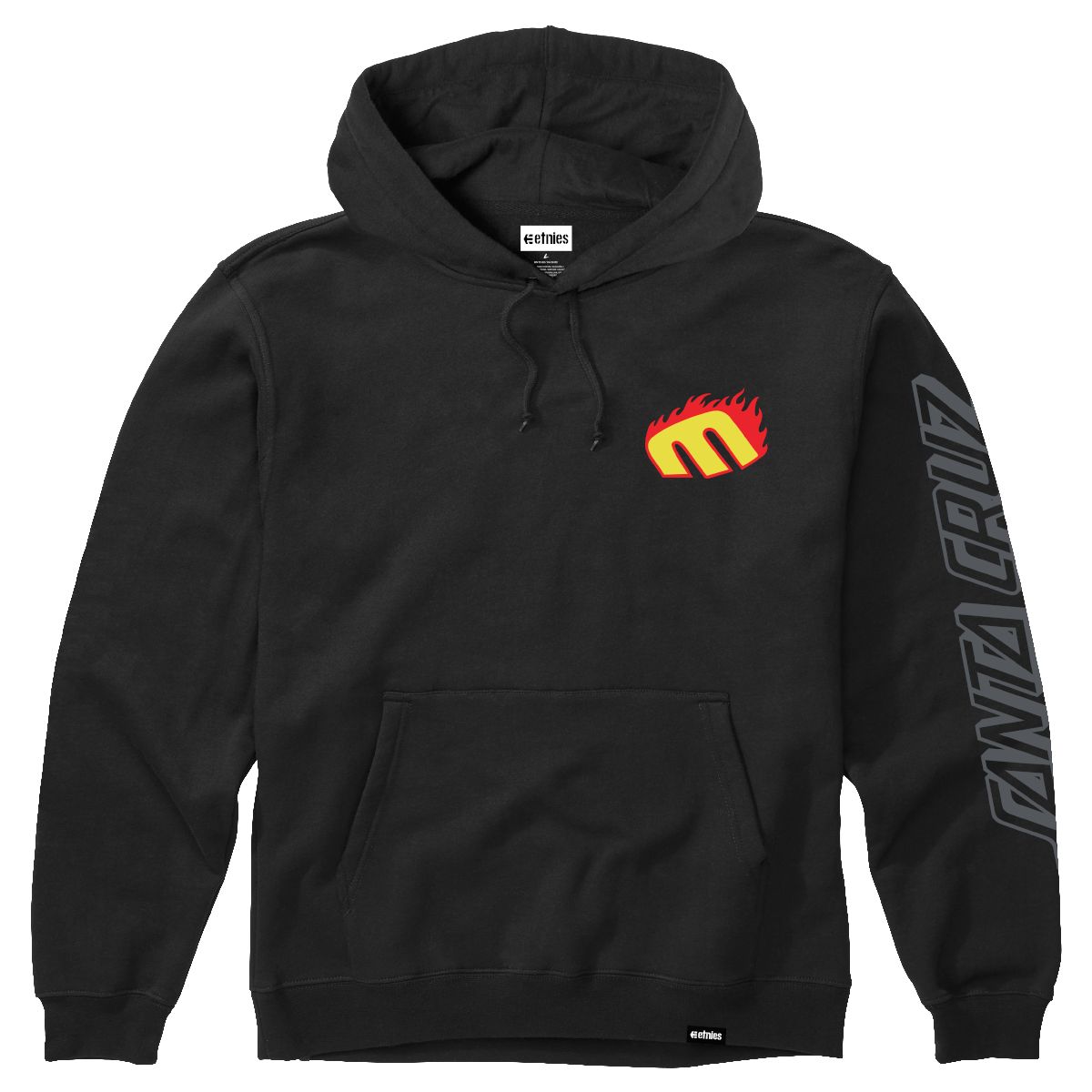 ETNIES - Polerón Etnies Santa Cruz Flame Hoodie Black