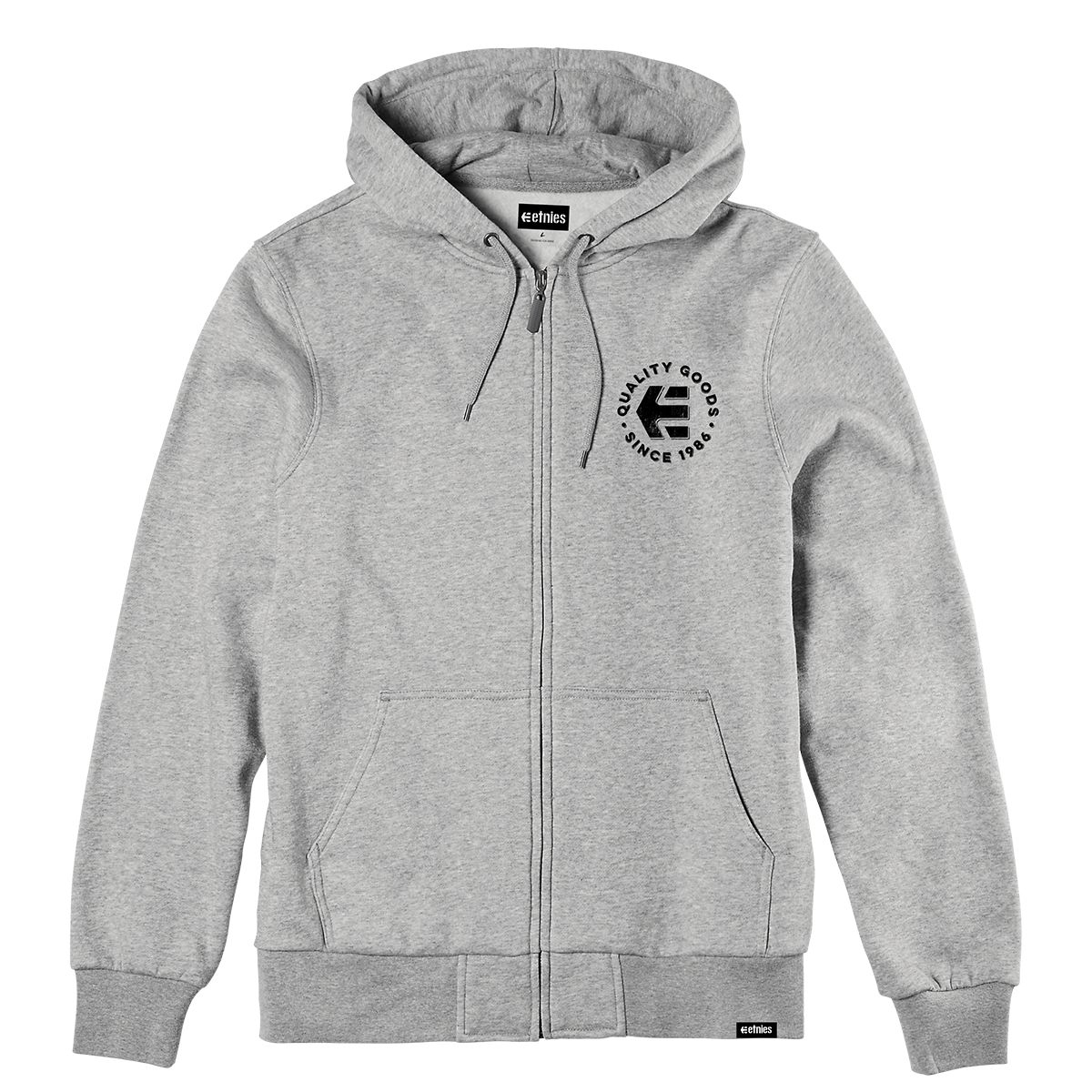 ETNIES - Poleron Men Zipper Since 1986 Hoodie Grey Heather