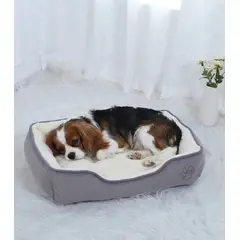 MASCO TODO - Cama Premium 2 Piezas para mascotas Color Talla M Gris