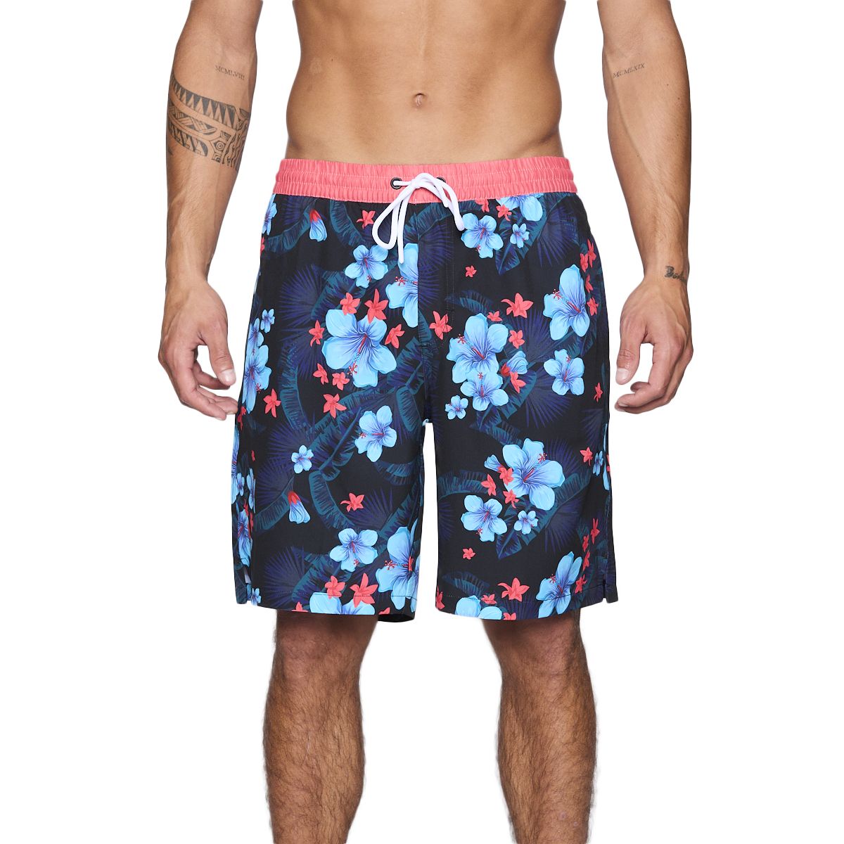 REEF - Traje de Baño Reef Men Black Red Flowers