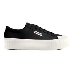 SUPERGA - Zapatilla 2631 Strip Platform Vegan Black