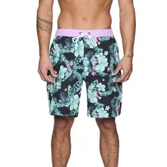 REEF - Traje de Baño Men Black Pink Flowers
