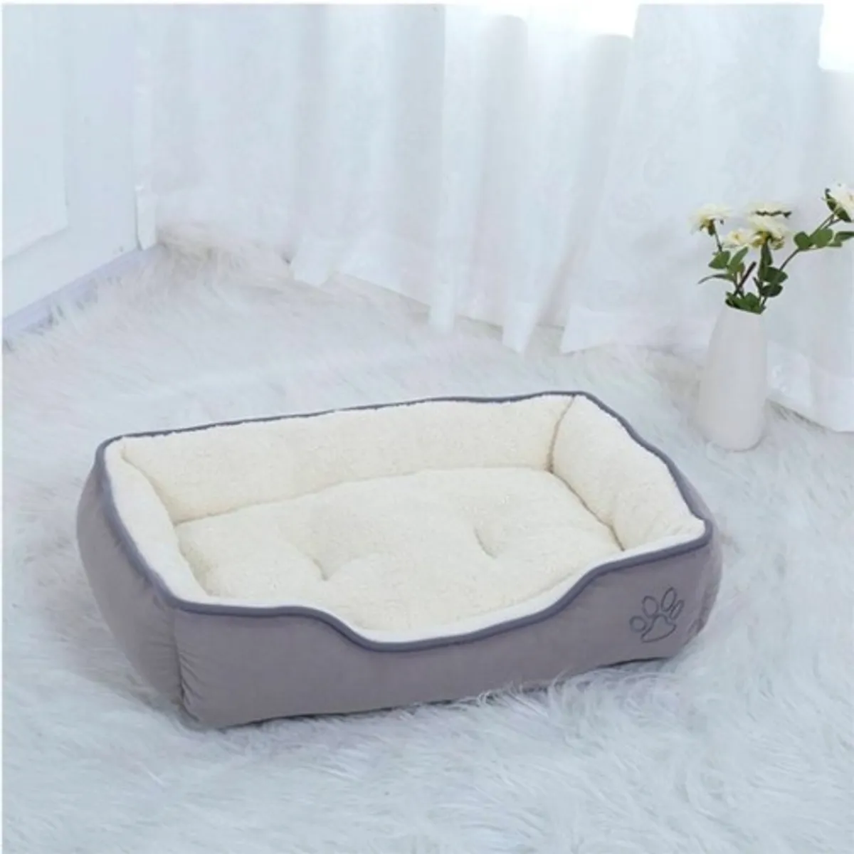 MASCO TODO - Cama Premium 2 Piezas para mascotas Color Talla S Gris