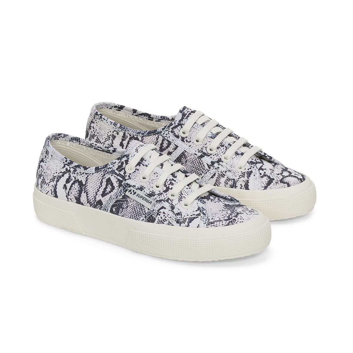 SUPERGA - Zapatilla 2750 Print White Avorio Navy Snake