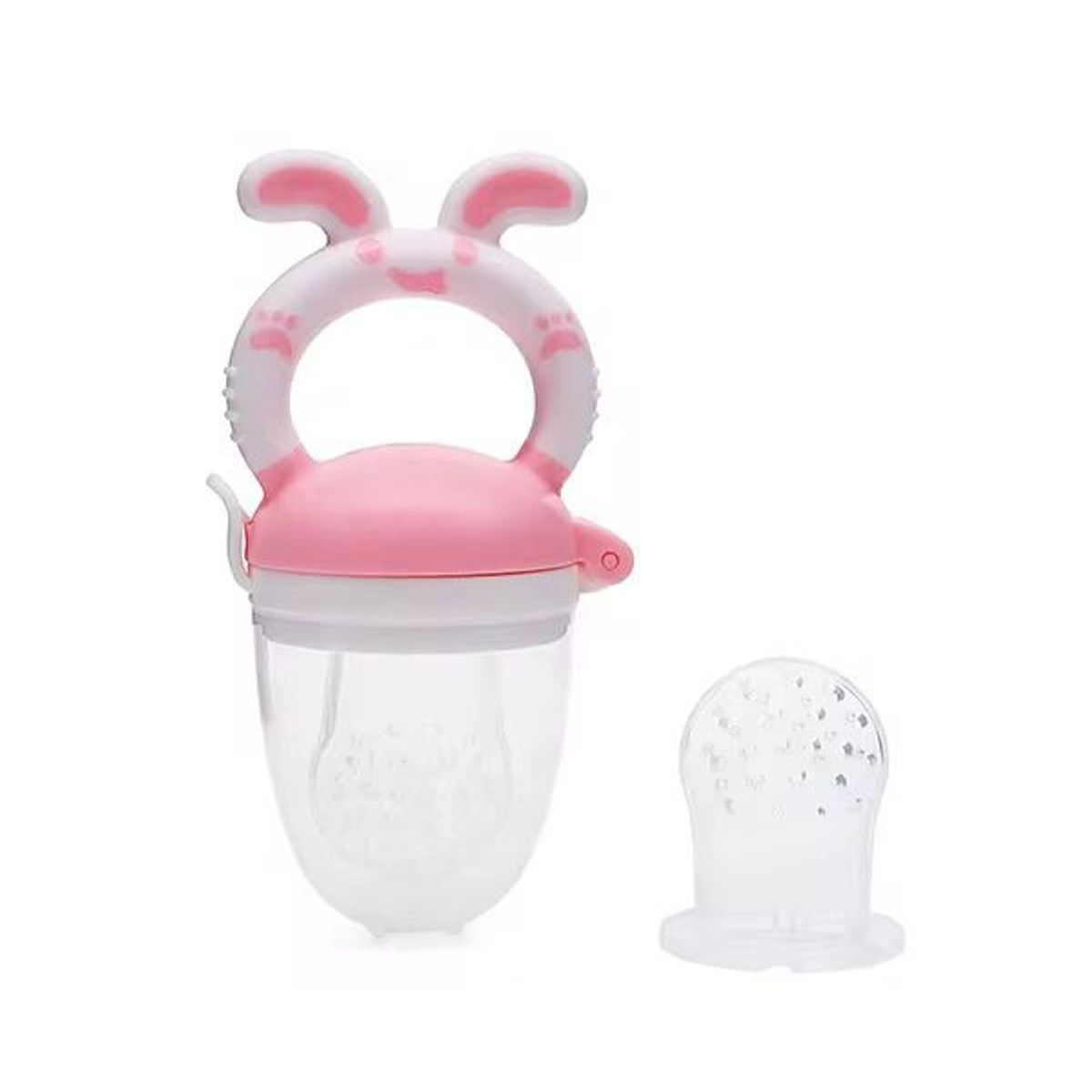 GENERICO - Chupete Para Fruta De Bebé Conejito Rosado