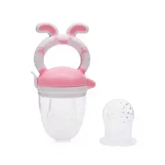 GENERICO - Chupete Para Fruta De Bebé Conejito Rosado