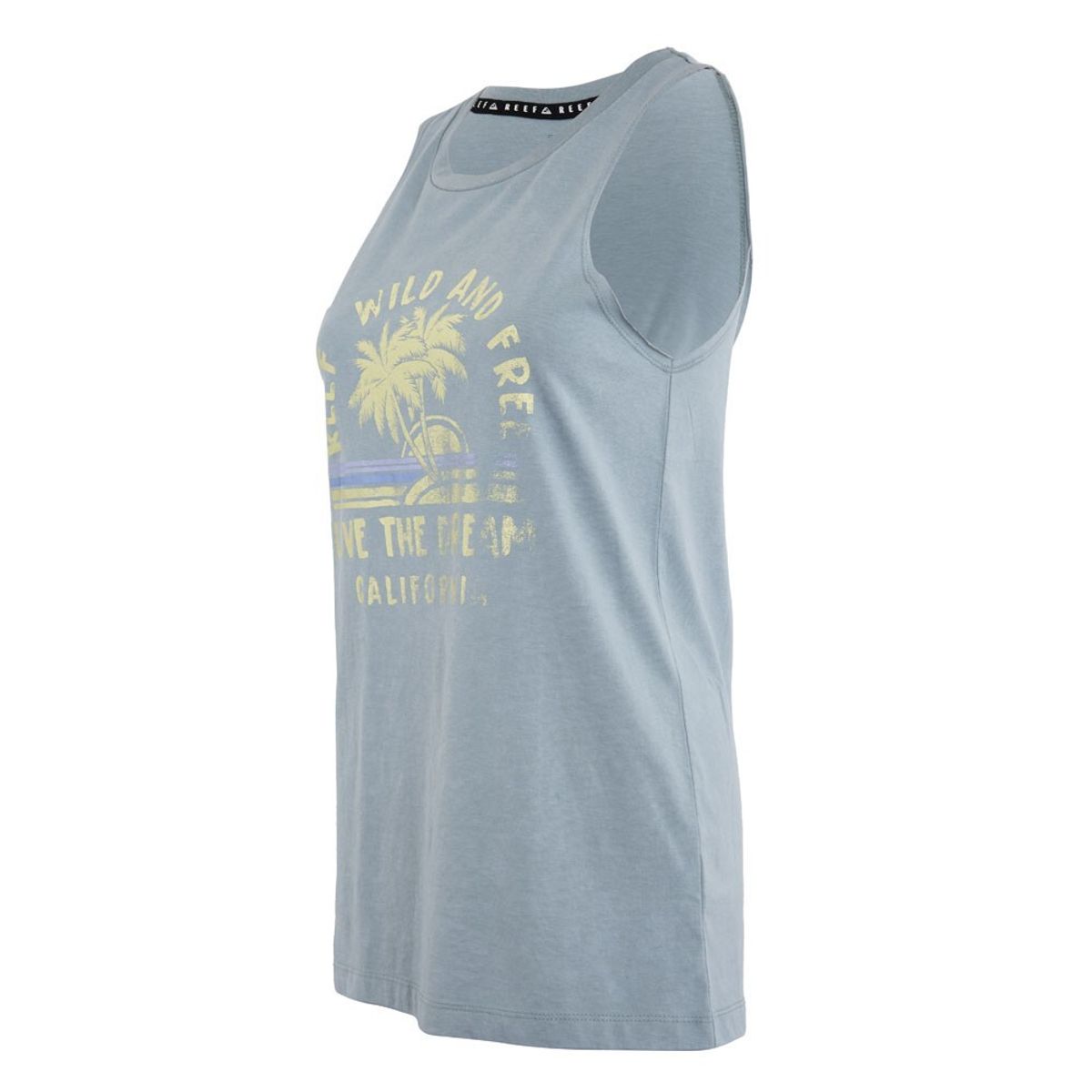 REEF - Polera Kids Musculosa Grey Palm