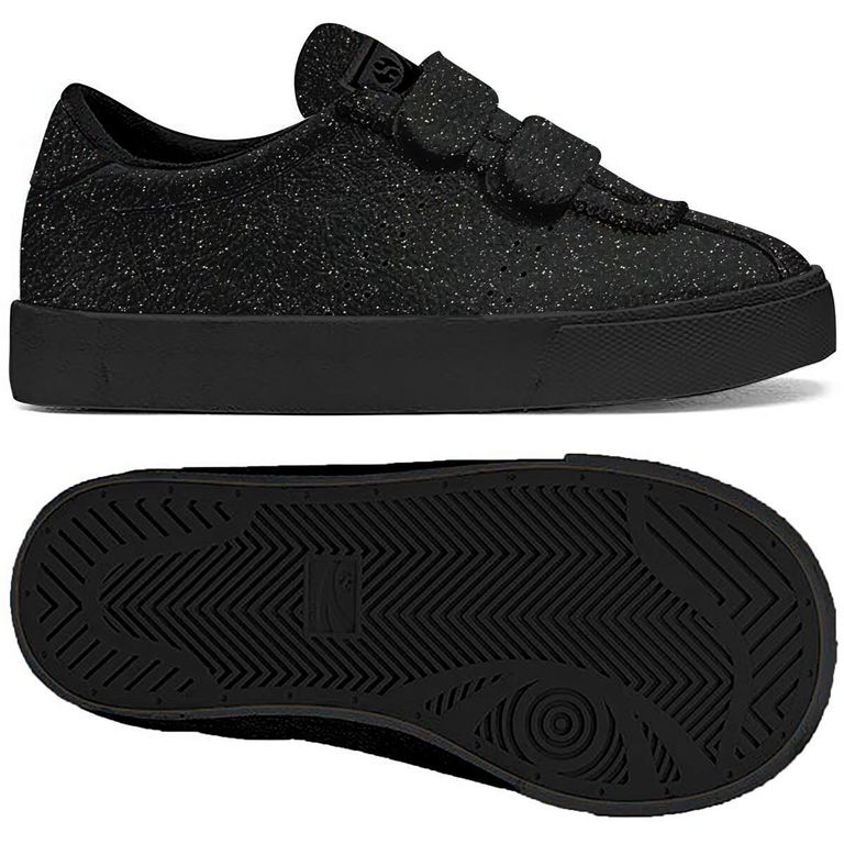 Zapatilla 2843- Club S Microglitterstrapj Black