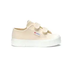 SUPERGA - Zapatilla Kids 2630 Stripe Straps Beige Raw Avorio