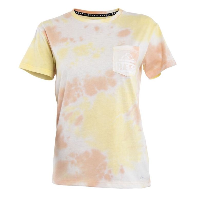 Polera Tie Dye Yellow Bolsillo Amarillo 10 ANOS