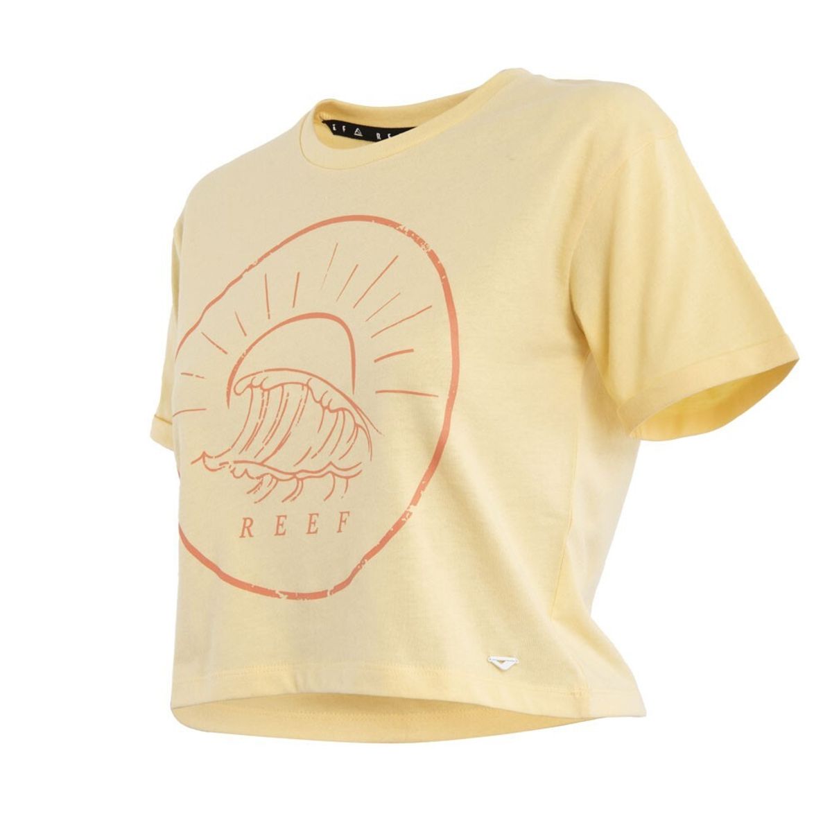 REEF - Polera Kids Crop Top Yellow Wave