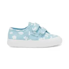 SUPERGA - Zapatilla Kids 2750 Straps Light Blue Clouds