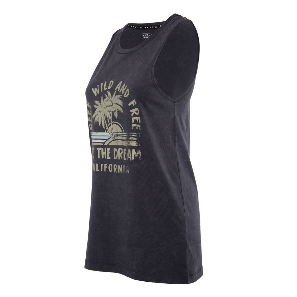 REEF - Polera Kids Musculosa Blue Palm