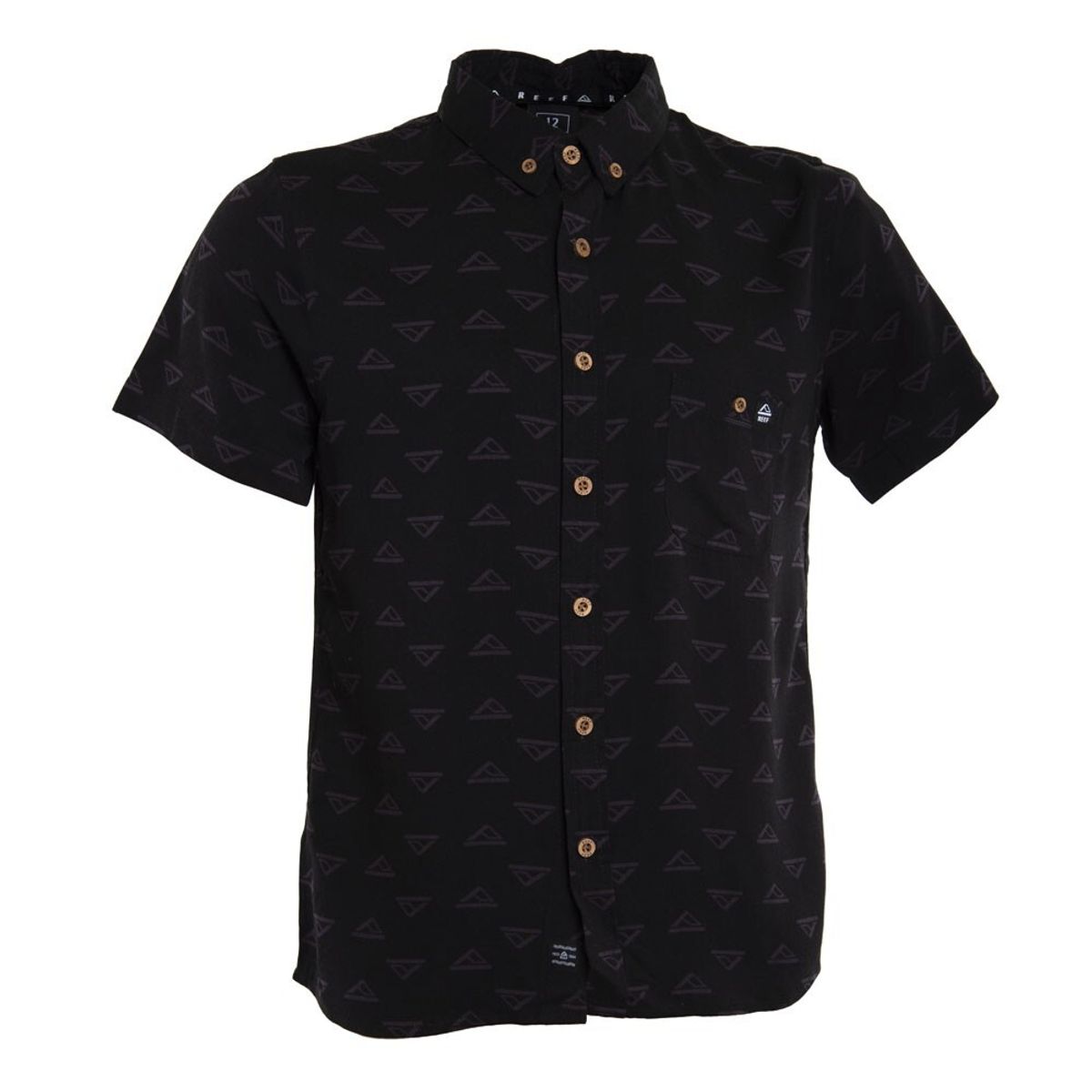 REEF - Camisa Kids Black Logo Grey