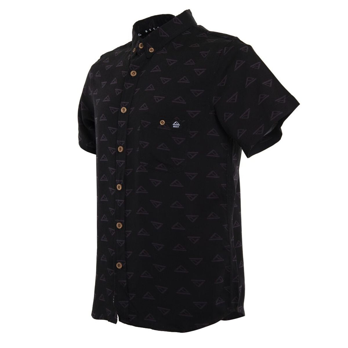 REEF - Camisa Kids Black Logo Grey