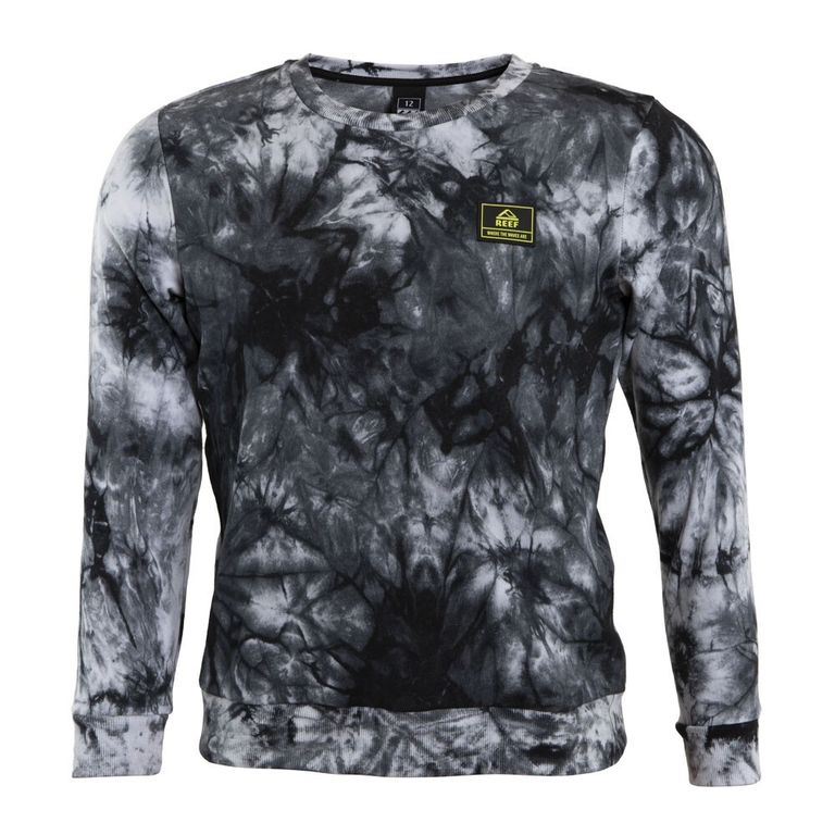 Poleron Kids Crew Tie Dye Black Negro 10