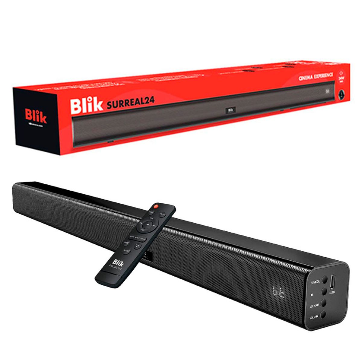 BLIK - Barra de Sonido Blik Surreal24 24W Cinema BTAUXHDMIUSB