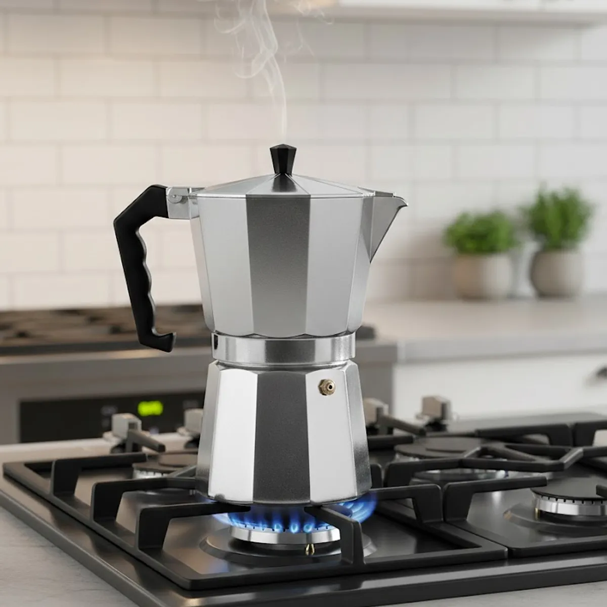 GENERIC - Cafetera Italiana conocida también como Cafetera moka o greca