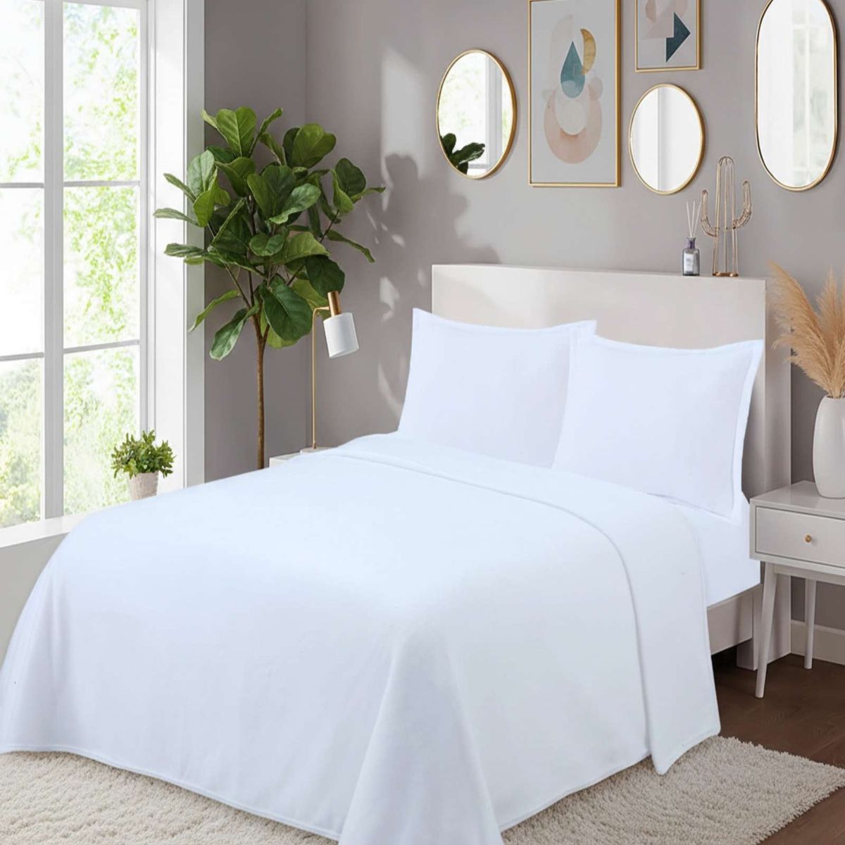 GENERICO - Juego Sábanas Térmicas Polar King Colección Invierno