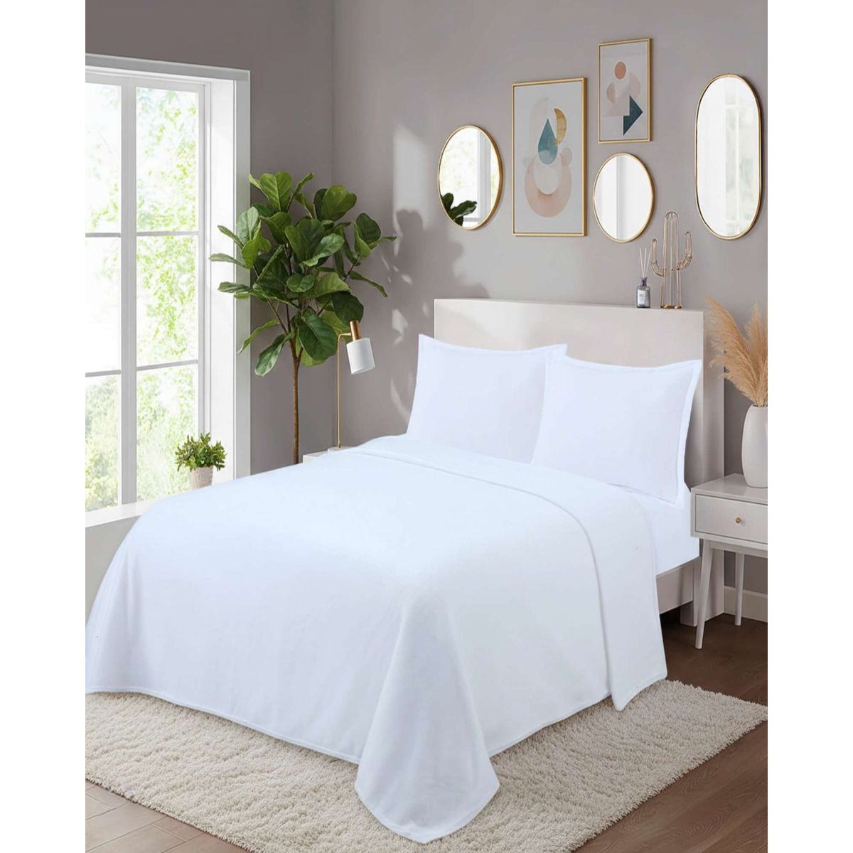 GENERICO - Juego Sábanas Térmicas Polar King Colección Invierno