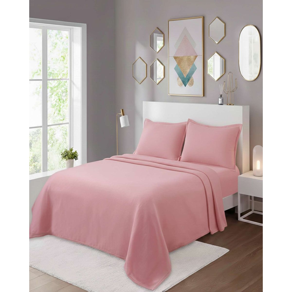 GENERICO - Juego Sábanas Térmicas Polar King Colección Invierno