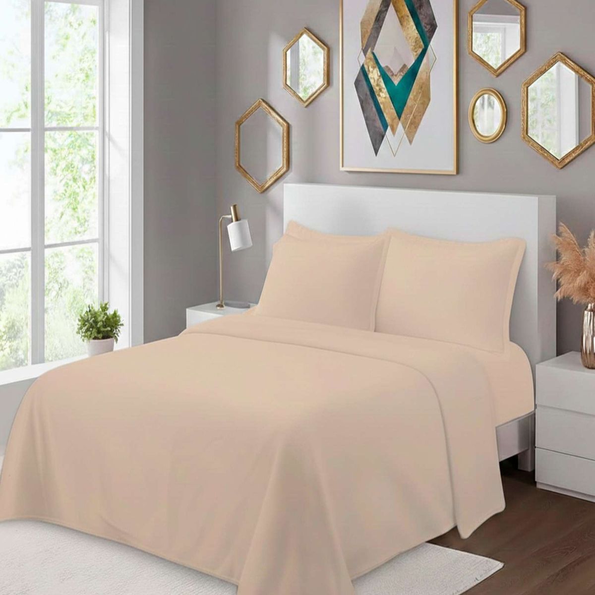 GENERICO - Juego Sábanas Térmicas Polar King Colección Invierno