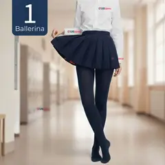 UTILISIMO - Ballerinas Escolares Niña Algodón Azul