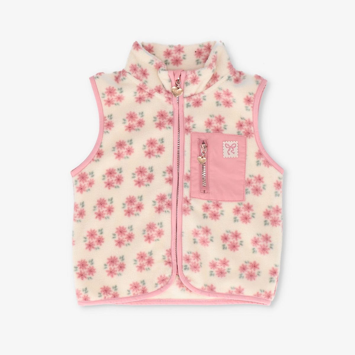 4KIDS - Chaqueta bebé sin mangas rosado 4 Kids