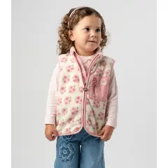 4KIDS - Chaqueta bebé sin mangas rosado 4 Kids