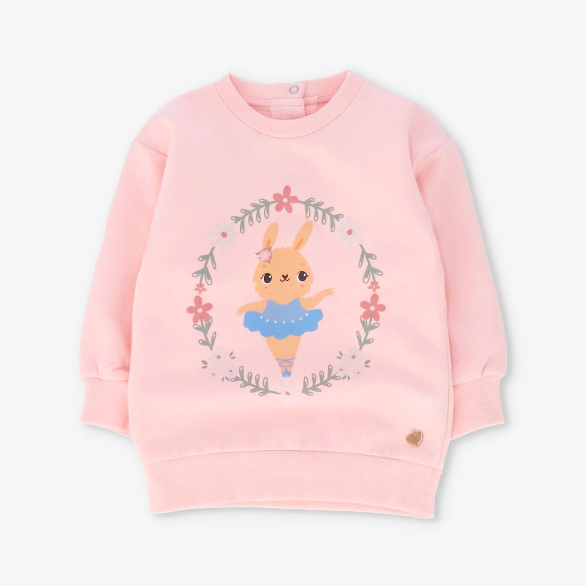 4KIDS - Polerón bebé con conejito rosado 4 Kids