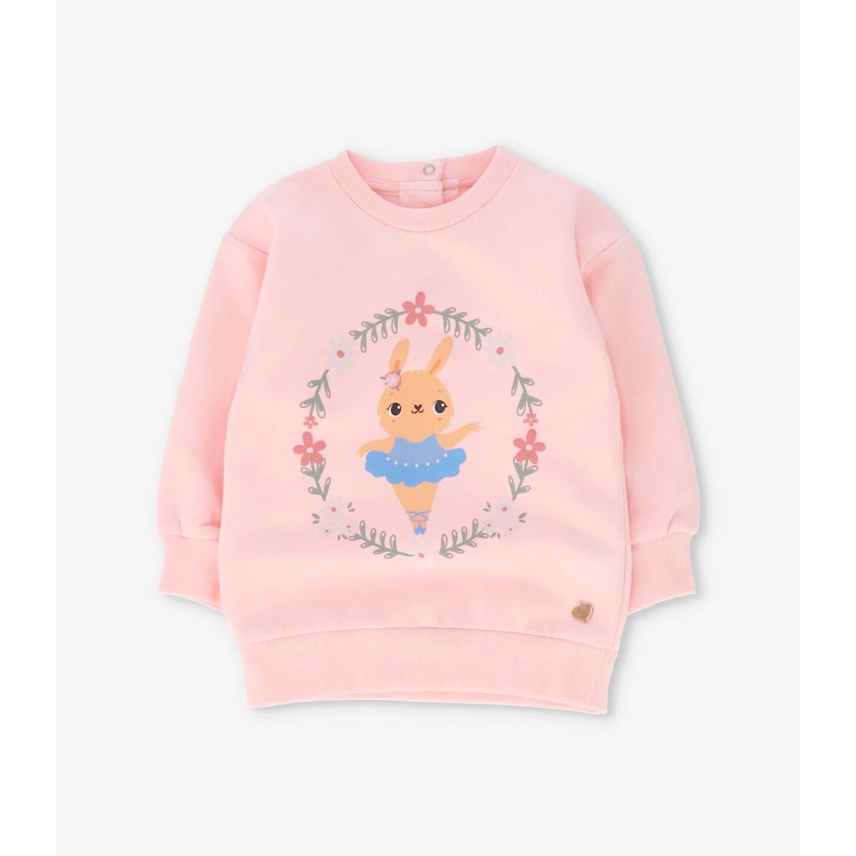 4KIDS - Polerón bebé con conejito rosado 4 Kids