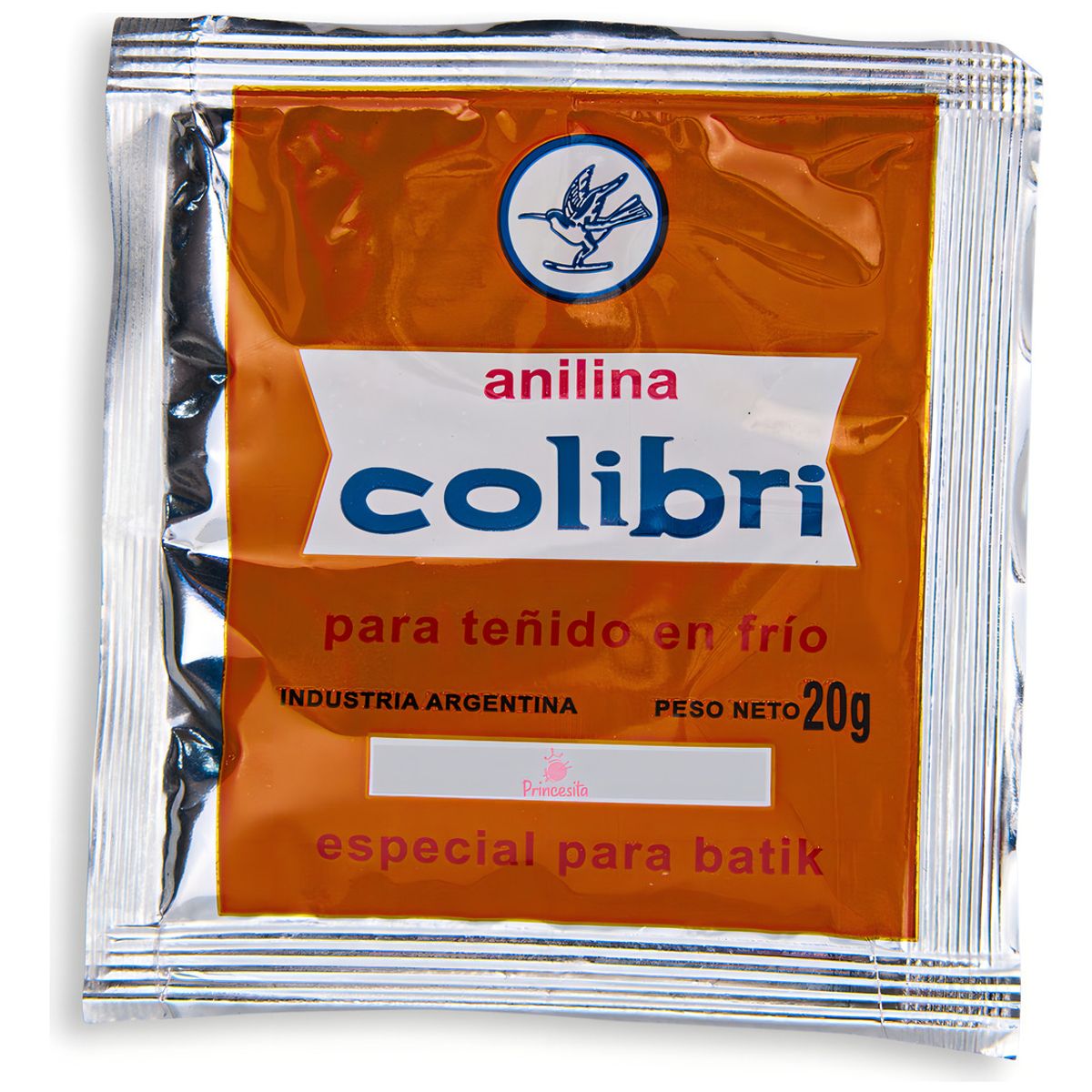 GENERICO - Anilina Colibrí Lila Para Teñir Algodón Lana Seda Rayón en Polvo 20g