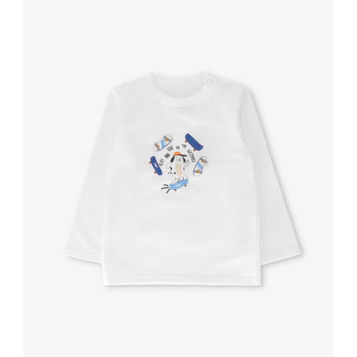 4KIDS - Polera manga larga bebé play and ride crudo 4 Kids