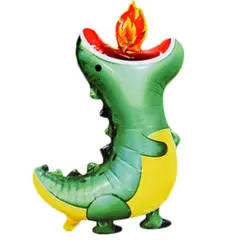 GENERICO - Globo metálico dinosaurio con fuego 87x61cm