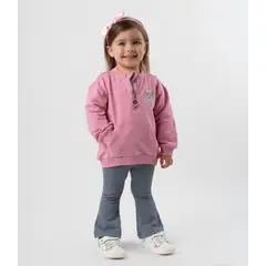 LIMONADA - Conjunto bebé denim palo rosa