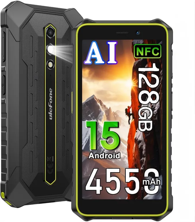 RugKing 2 Pro Celular 8GB+128GB Android 15 Smartphone