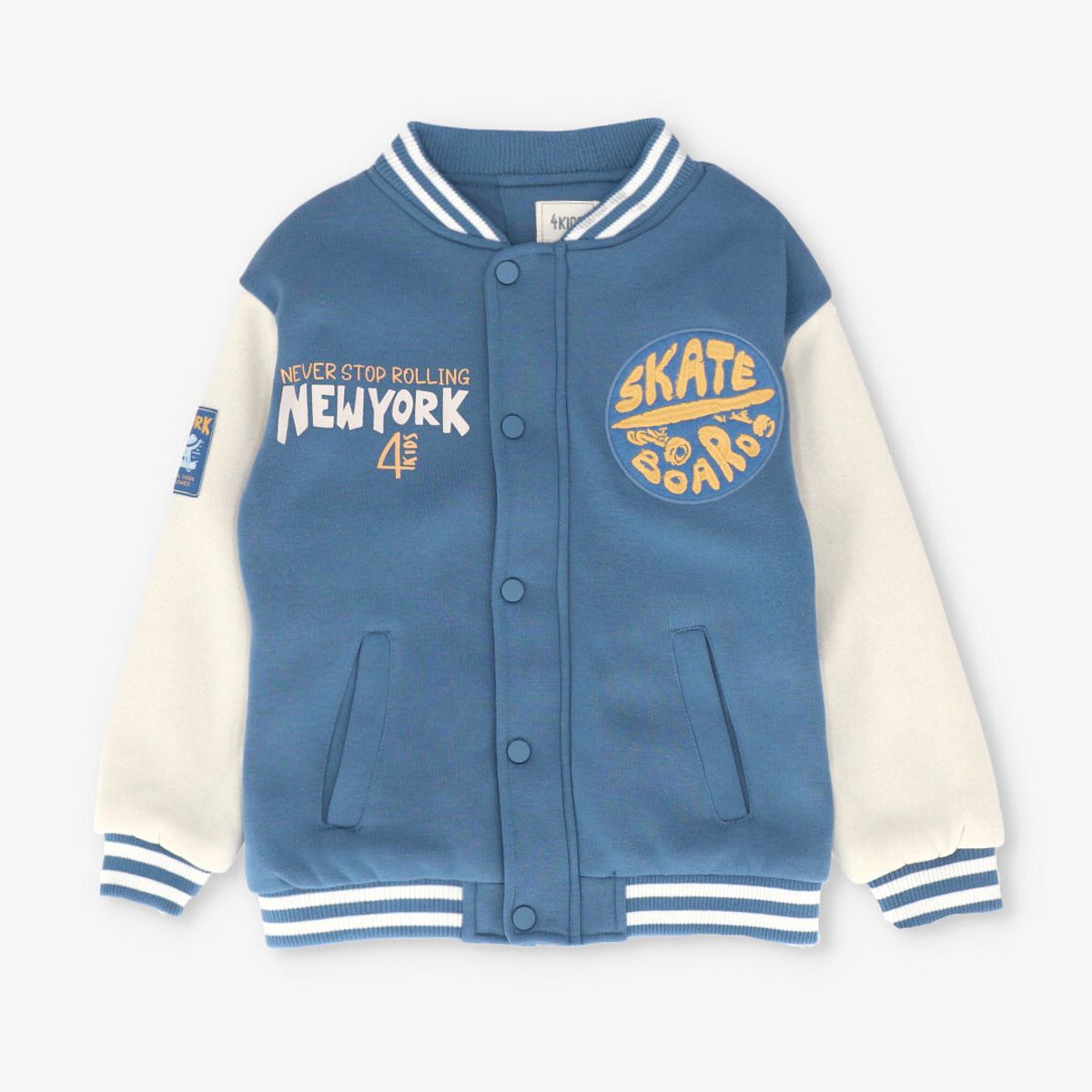 4KIDS - Chaqueta niño bomber azul 4 Kids