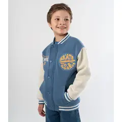 4KIDS - Chaqueta niño bomber azul 4 Kids